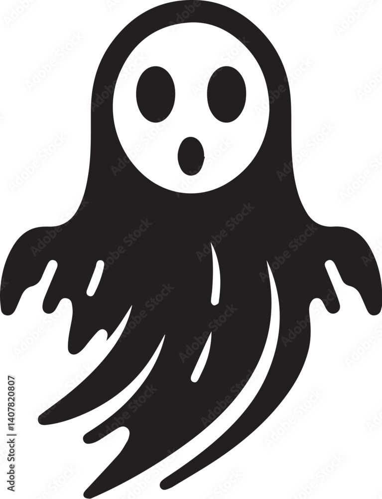 Fototapeta premium Halloween ghost vector