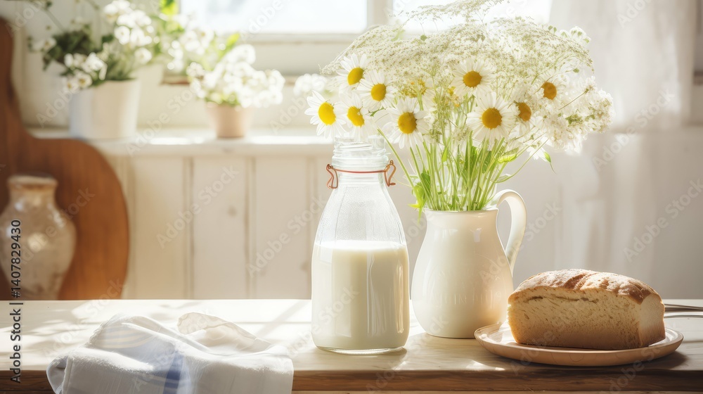 rustic bottle of milk rustic bottle of milk