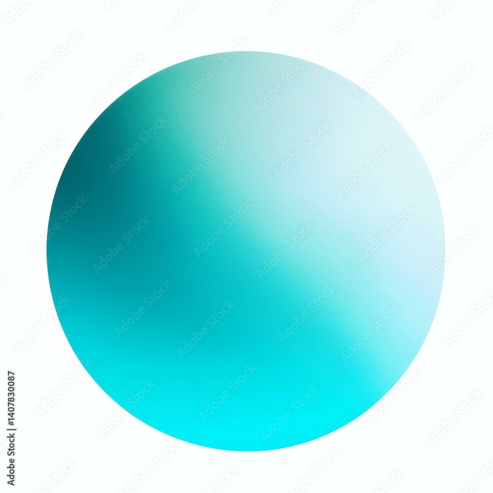 Turquoise Sphere Gradient: Smooth Transition from Dark Teal to Light Blue on White Background for Modern Designs Turquoise Sphere Gradient: Smooth Transition from Dark Teal to Light Blue on White Background for Modern Designs