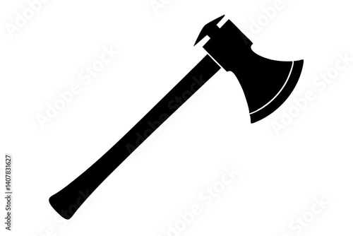 Vector Illustration Of A Halligan Fire Axe Tool Isolated On White Background Perfect For Industrial Designs, axe, halligan, tool, equipment, fire, rescue, firefighter, fireman, emergency, metal