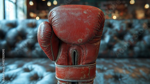 Worn Boxing Glove, Dark Lounge