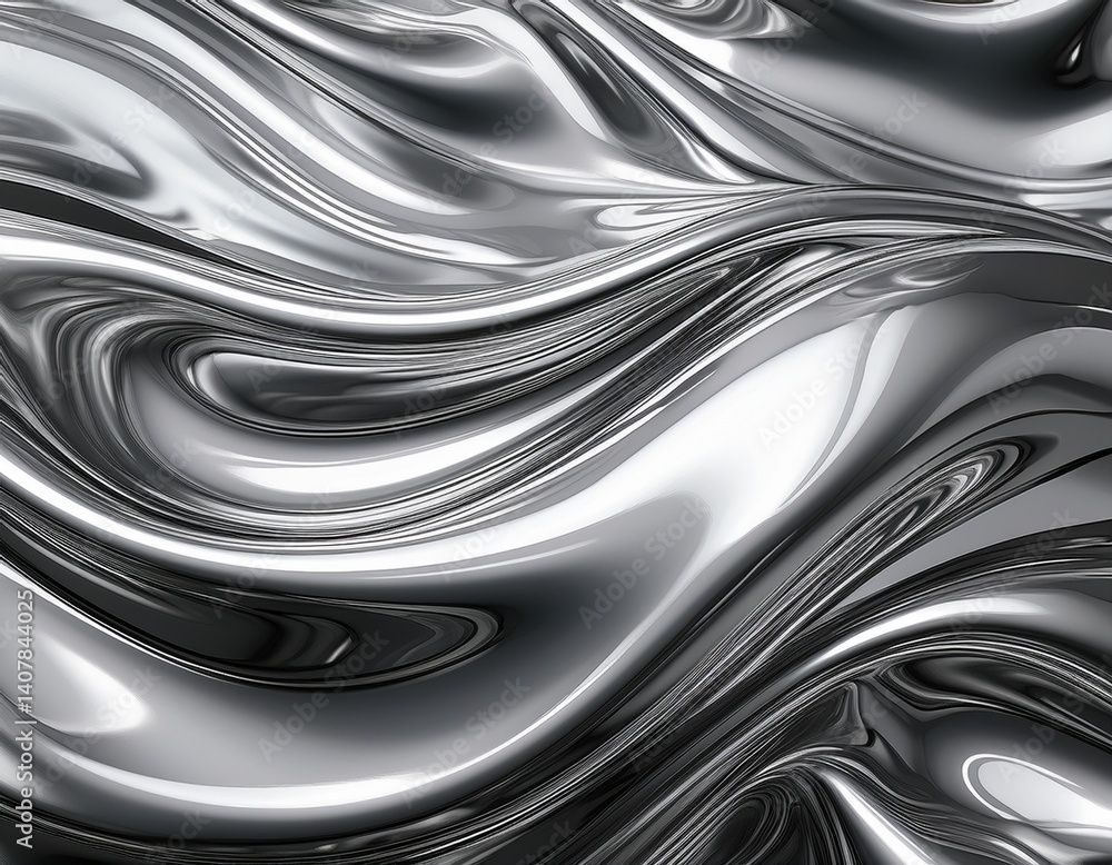 chrome liquid silver background abstract metal texture with waves silver color chrome morphism pattern steel reflection design aluminum shiny illustration chrome liquid silver background abstract metal texture with waves silver color chrome morphism pattern steel reflection design aluminum shiny illustration