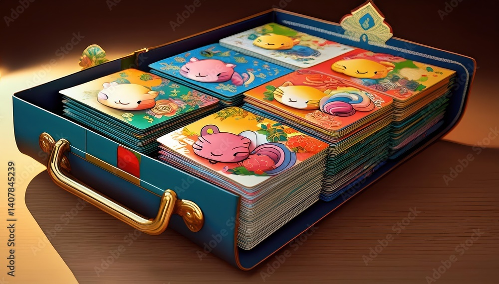 Tokyos Trading Card Collection Filled with Japanese Pokmon Vibrant and Colorful Scene from May , , Capturing the Energy and Excitement of Modern Japan