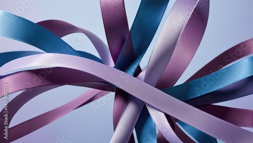 Abstract design featuring flowing