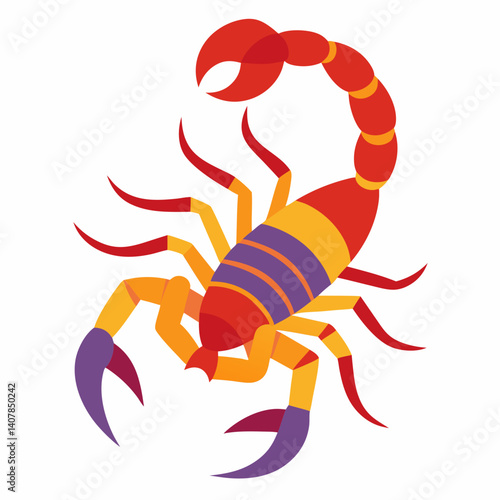 Scorpio vector art illustration