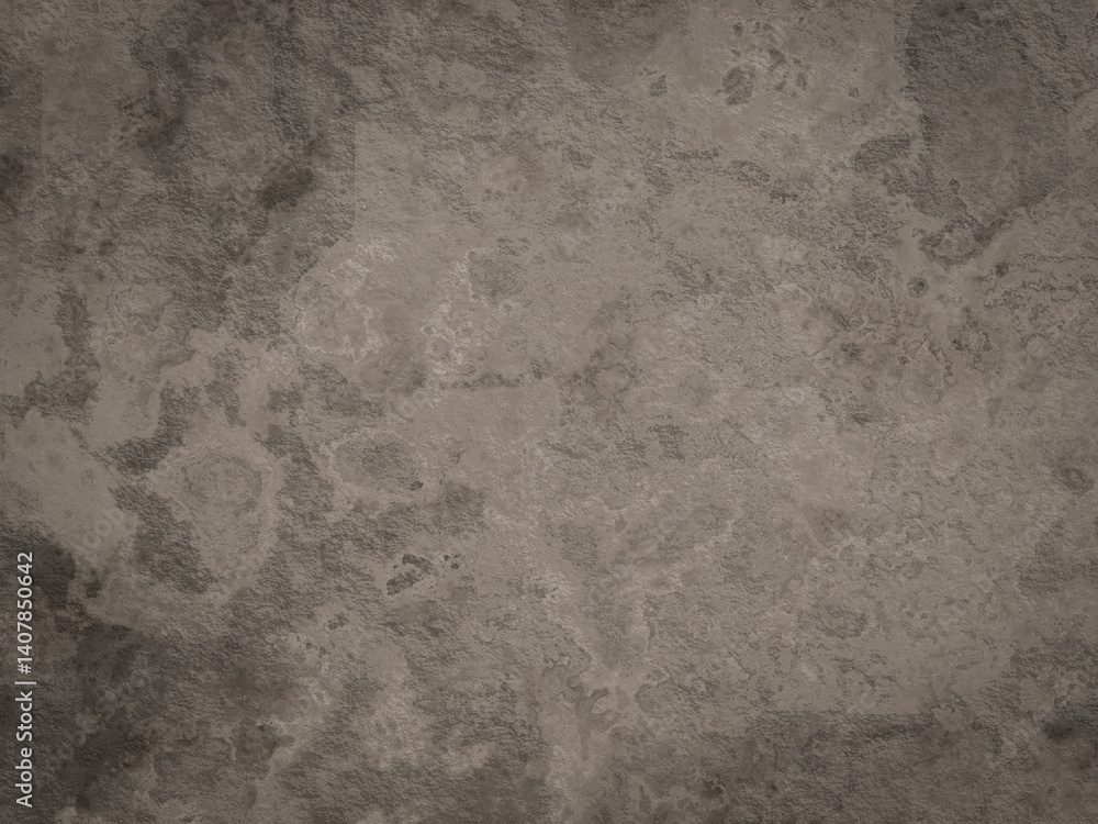 Fototapeta premium Rough cement texture with faded patches, dark specks, and natural imperfections.