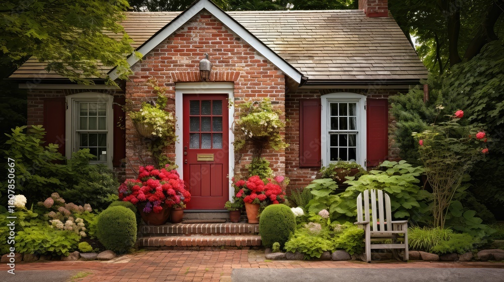 Fototapeta premium rustic brick wall home