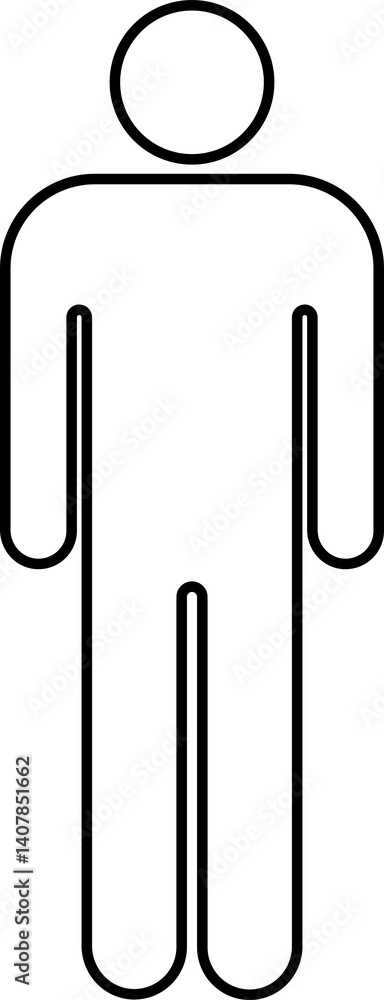 Line-drawn male icon. Male symbol. Line-drawn male figure in transparent PNG format. For infographics and male gender symbol themes. Line-drawn male icon. Male symbol. Line-drawn male figure in transparent PNG format. For infographics and male gender symbol themes.