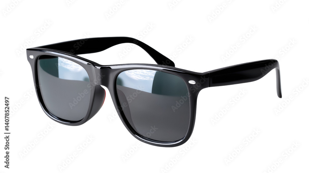 Cool Shades: A sleek pair of black sunglasses rests, radiating effortless style and embodying the essence of modern fashion. Perfect for conveying coolness. Cool Shades: A sleek pair of black sunglasses rests, radiating effortless style and embodying the essence of modern fashion. Perfect for conveying coolness.