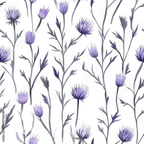 Minimalist boho blooms in painted illustration style, looking charming