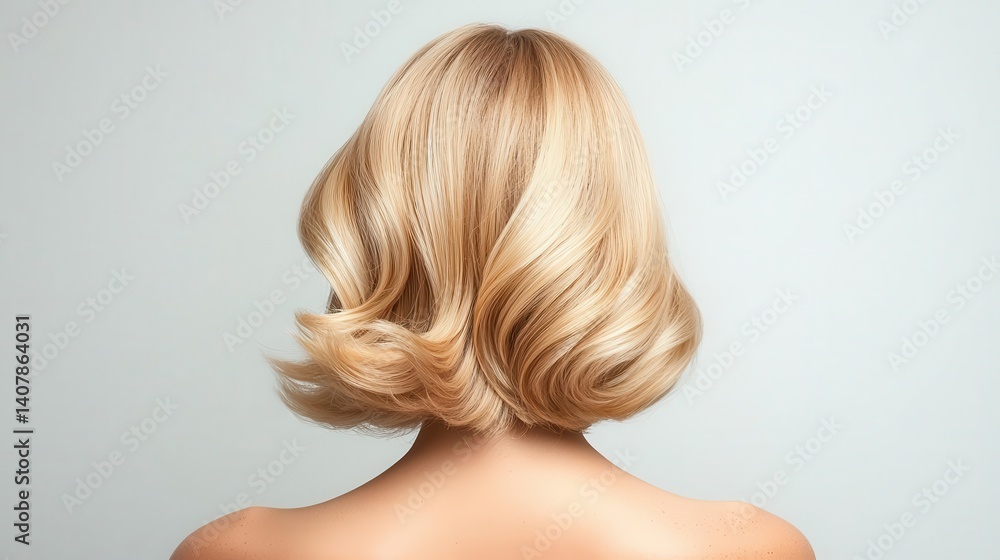 Shoulderlength blonde bob with warm honey tones, styled with soft curls, stunning blonde, classic salon allure Shoulderlength blonde bob with warm honey tones, styled with soft curls, stunning blonde, classic salon allure