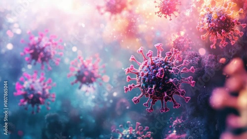 H5N1 bird flu virus posing potential outbreak risk to global health and public safety, with biohazard imagery and scientific context highlighting the threat of avian influenza