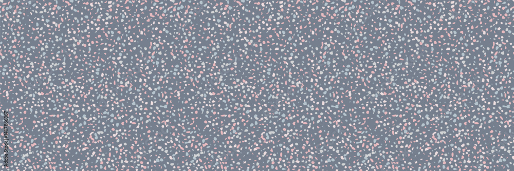 Seamless terrazzo pattern with marble texture. Modern abstract vector design