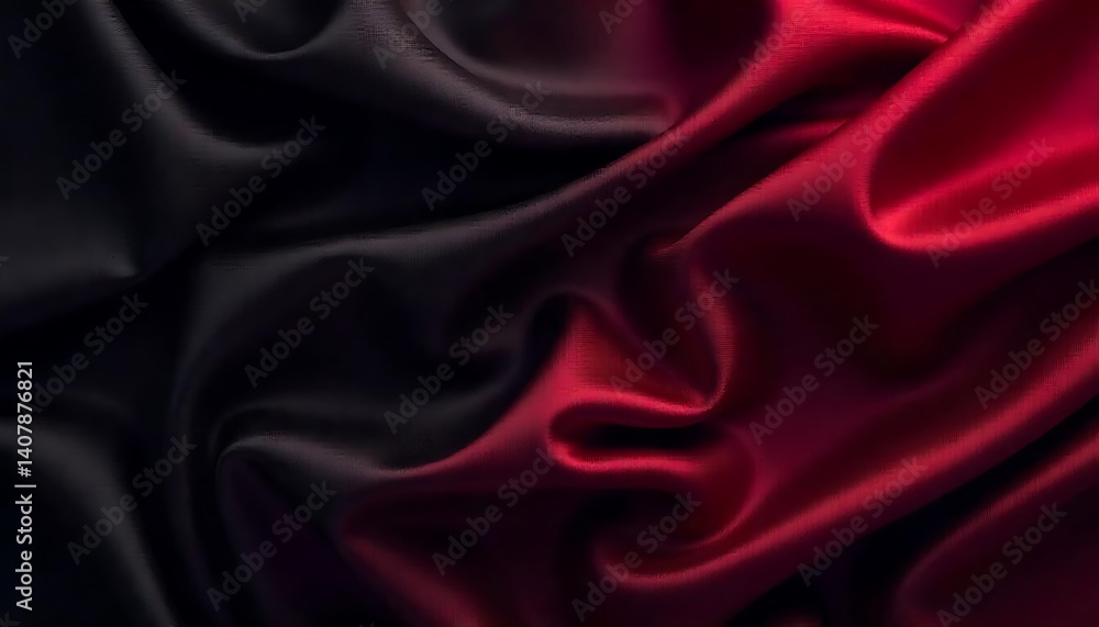 Obraz premium Black dark gray purple burgundy red background. Silk satin fabric. Luxury elegant beauty premium rich. Shiny glitter shimmer silky. Drapery fold crease. Christmas birthday Valentine romance festival.