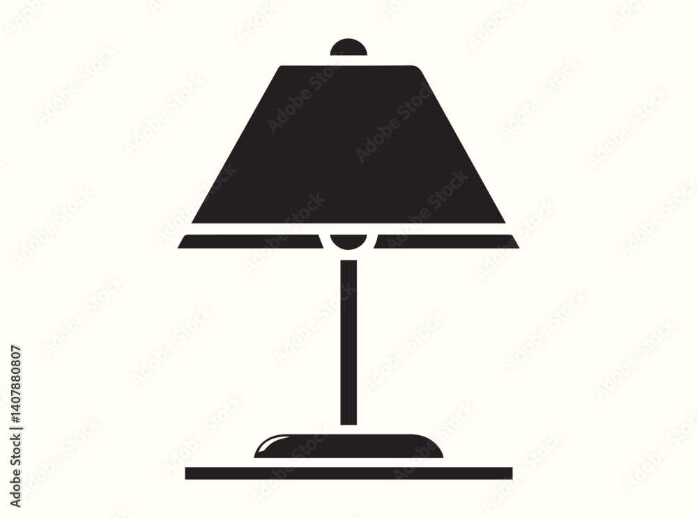 Obraz premium Modern minimalist lamp silhouette
