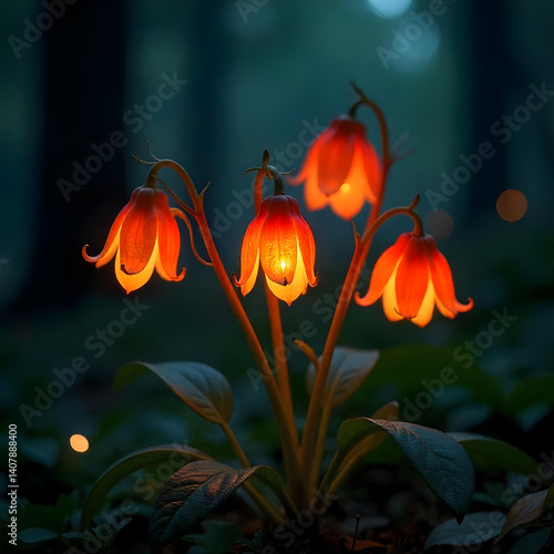 orange flower on black background