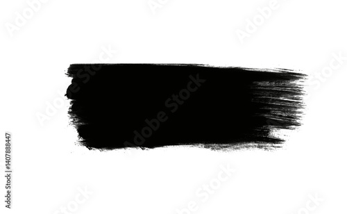 Ink brush stock isolated on transparent PNG file
