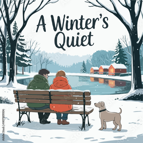 A Winter's Quiet Serenity by the Lake