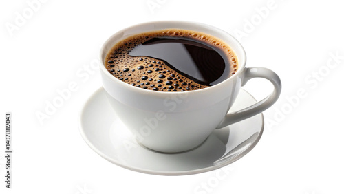 coffee cup isolated on transparent background, AI
