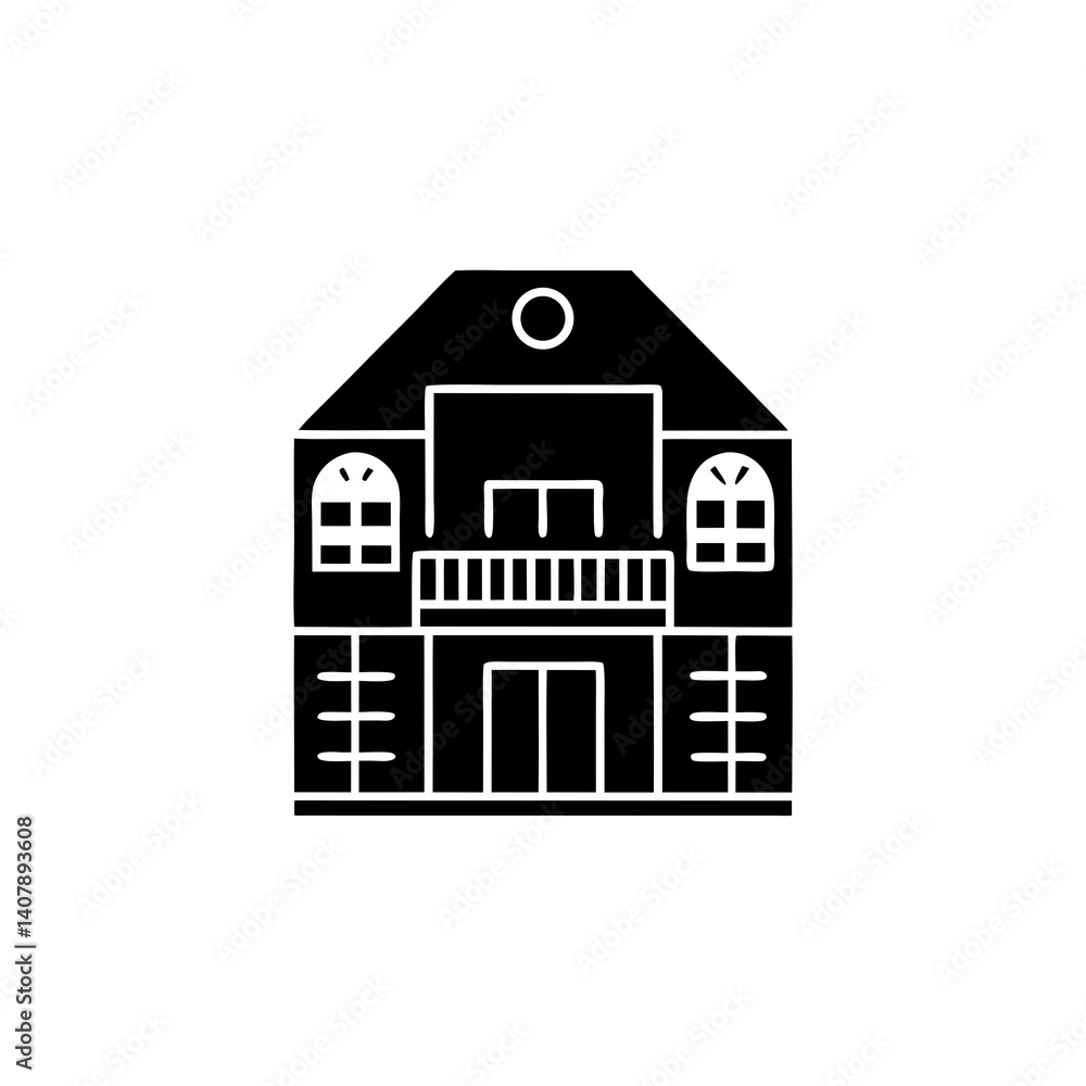 creative details Apartment Building Icon Vector Illustration creative details Apartment Building Icon Vector Illustration