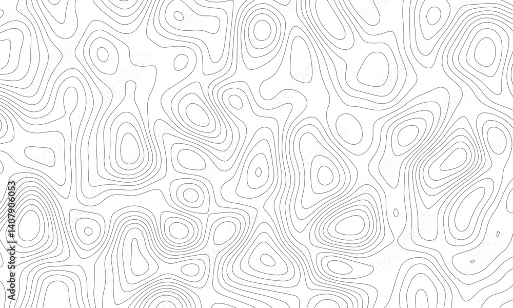 Abstract wave paper curved reliefs background. Modern design with White background with topographic wavy pattern design. paper texture Imitation of a geographical map shades. White background.