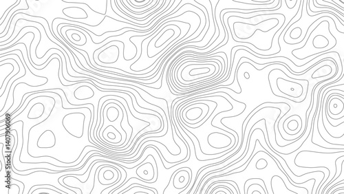 Abstract wave paper curved reliefs background. Modern design with White background with topographic wavy pattern design. paper texture Imitation of a geographical map shades. White background.