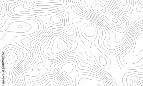 Abstract wave paper curved reliefs background. Modern design with White background with topographic wavy pattern design. paper texture Imitation of a geographical map shades. White background.