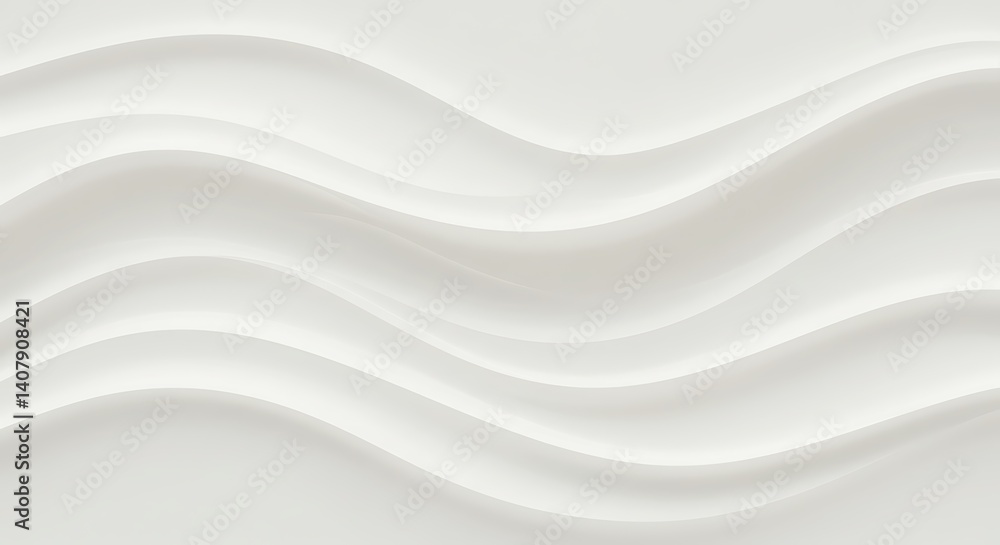 Serene White Waves: Abstract Texture AI Generated Serene White Waves: Abstract Texture AI Generated