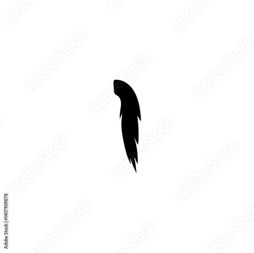 Horse tail icon vector illustration