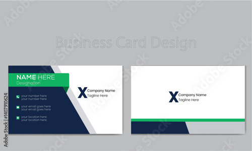 Corporate Business Card , Creative Modern Name Card , Double - Sided creative Business Card , Visiting Card , Name Card , Clean Professional Business Card