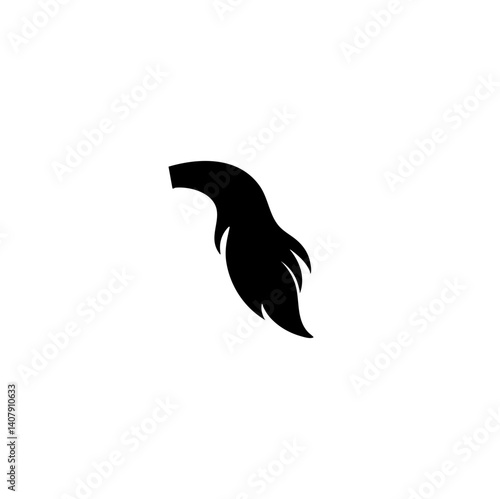 Horse tail icon vector illustration
