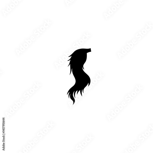 Horse tail icon vector illustration