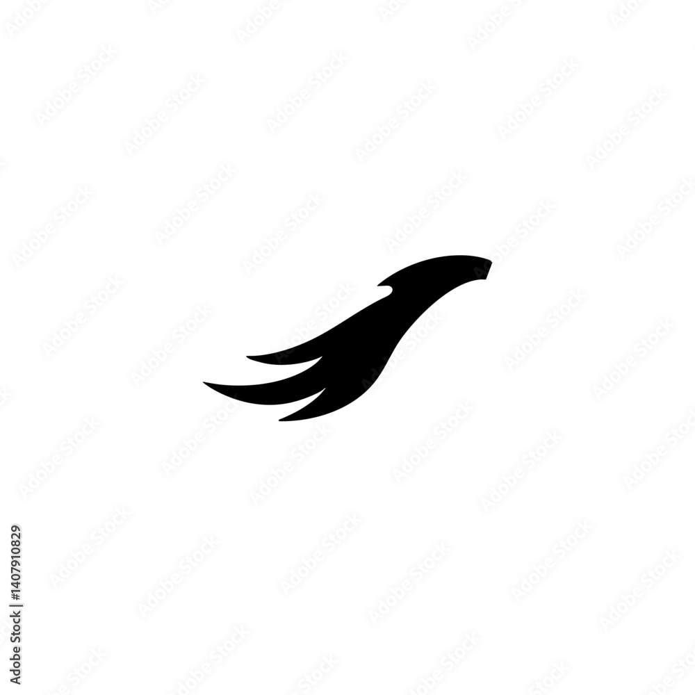 Obraz premium Horse tail icon vector illustration