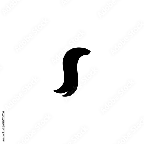 Horse tail icon vector illustration