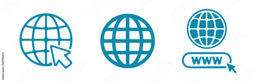 Website icon set. Web icons vector. go to our website sign. online www website icon sheet. Vector. Illustration Website icon set. Web icons vector. go to our website sign. online www website icon sheet. Vector. Illustration