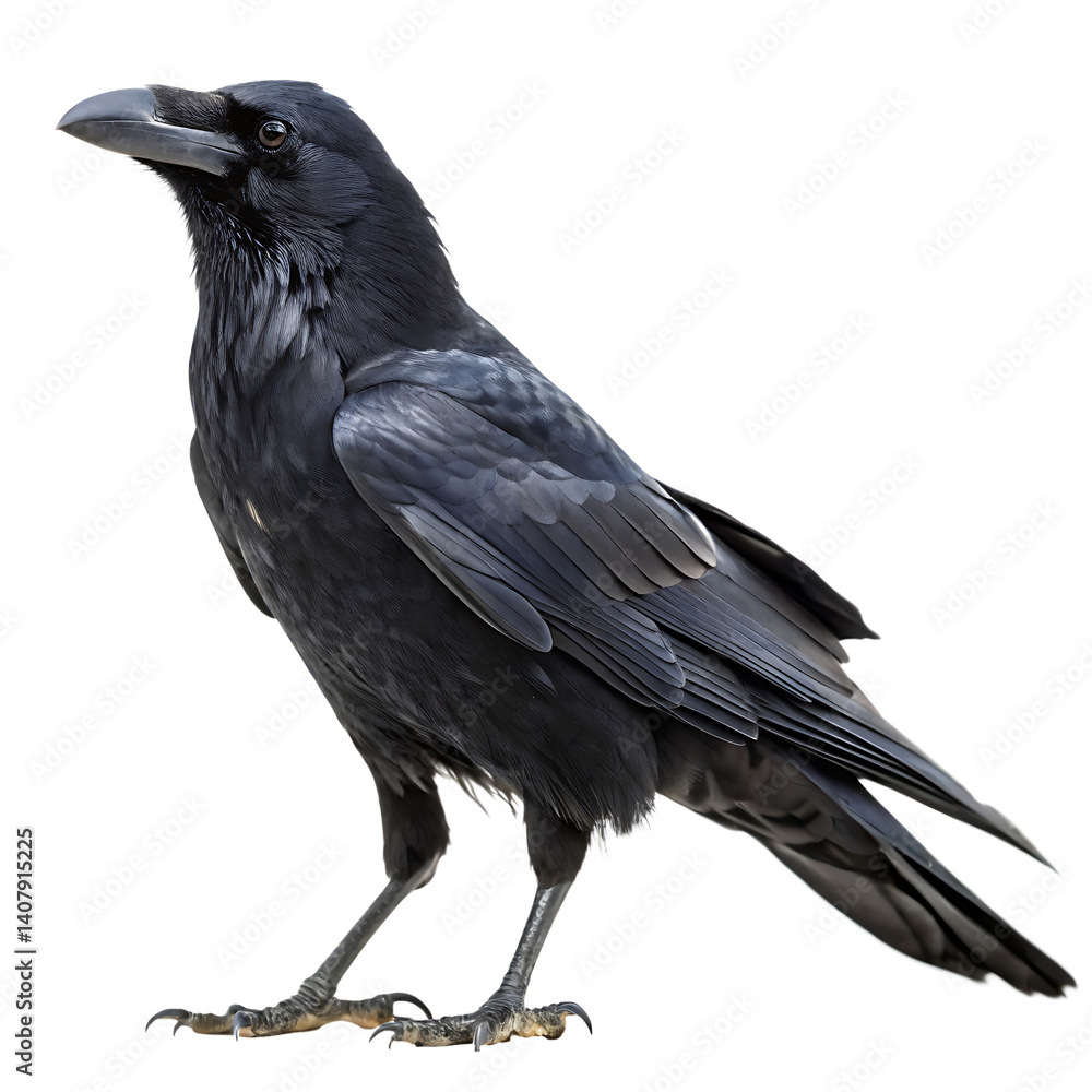 Crow isolated on a transparent background Crow isolated on a transparent background