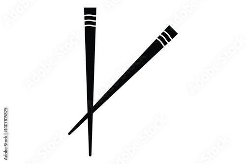 Chopstick Icon, Chopstick Vectors on white background.