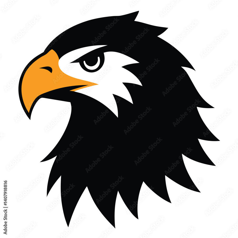 Fototapeta premium eagle head vector illustration