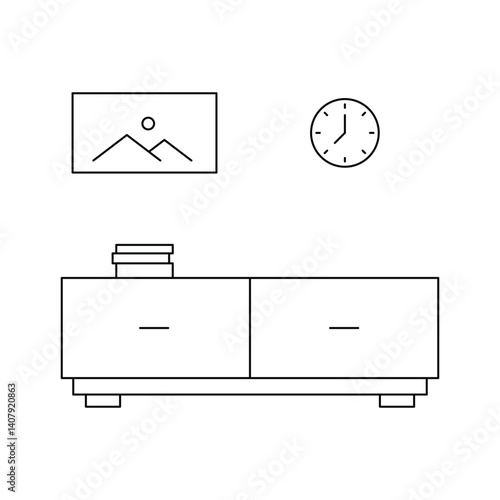 vector illustration of furniture