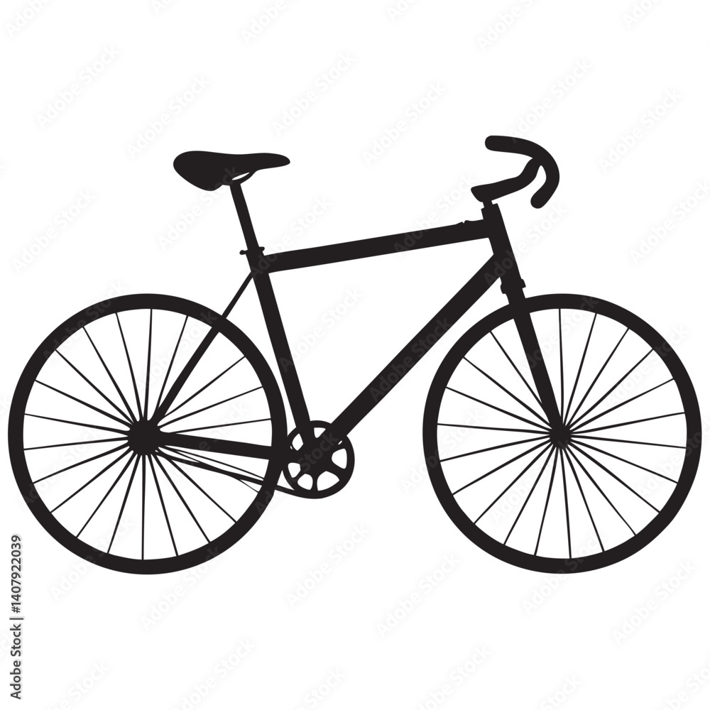 Obraz premium Flat design sport cycle silhouette 