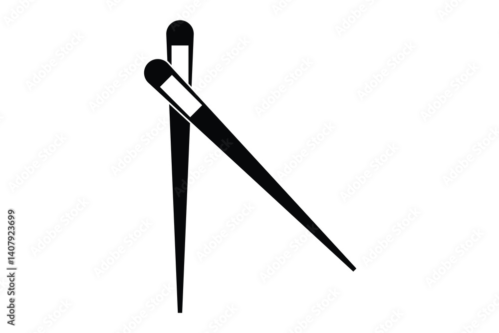 Chopstick Icon, Chopstick Vectors on white background.