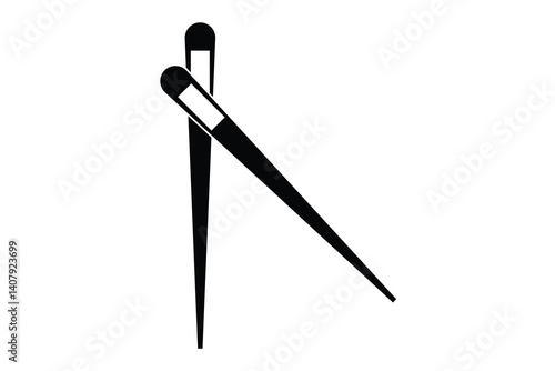 Chopstick Icon, Chopstick Vectors on white background.