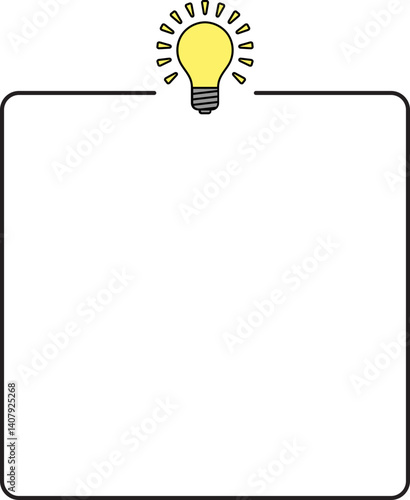 Did You Know Lightbulb for Fun Facts and Tips Illustration