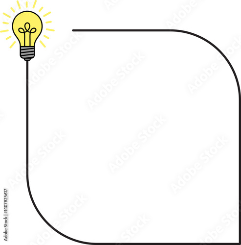 Did You Know Lightbulb for Fun Facts and Tips Illustration