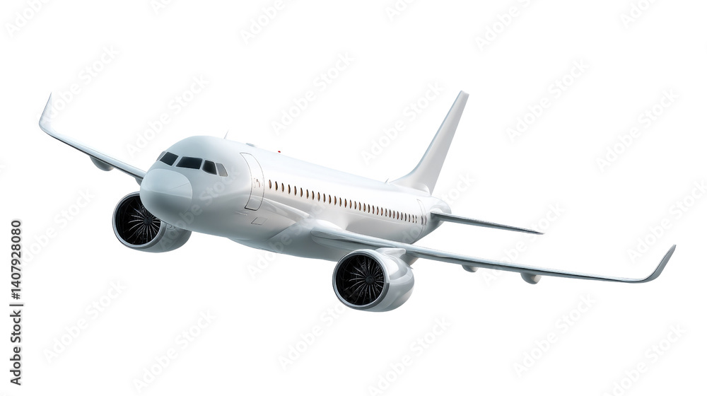Airplane Taking Off: A sleek white passenger jet ascends into the sky, its powerful engines roaring and its wings cutting through the air with a sense of freedom and possibility. Airplane Taking Off: A sleek white passenger jet ascends into the sky, its powerful engines roaring and its wings cutting through the air with a sense of freedom and possibility.