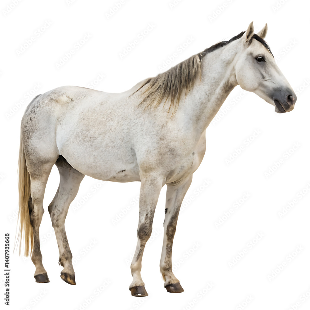Fototapeta premium Horse isolated on a transparent background