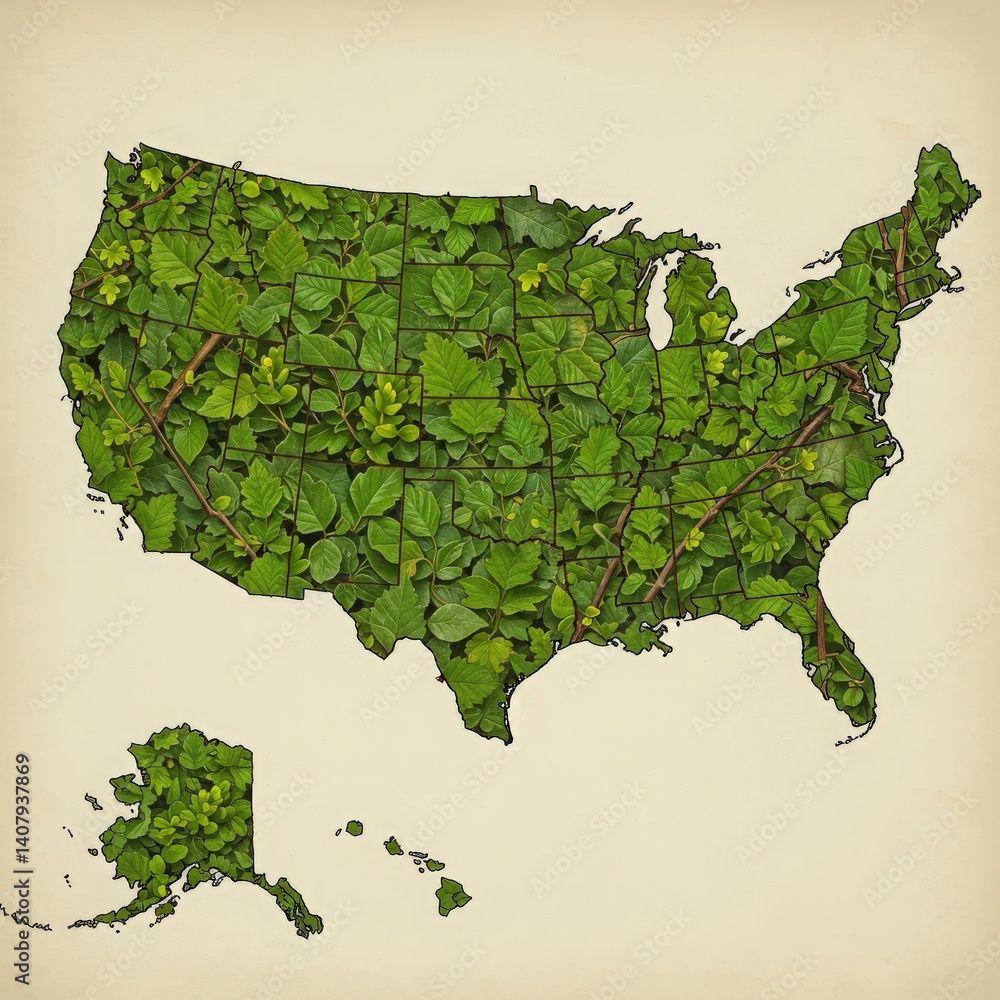 usa map of united states america us