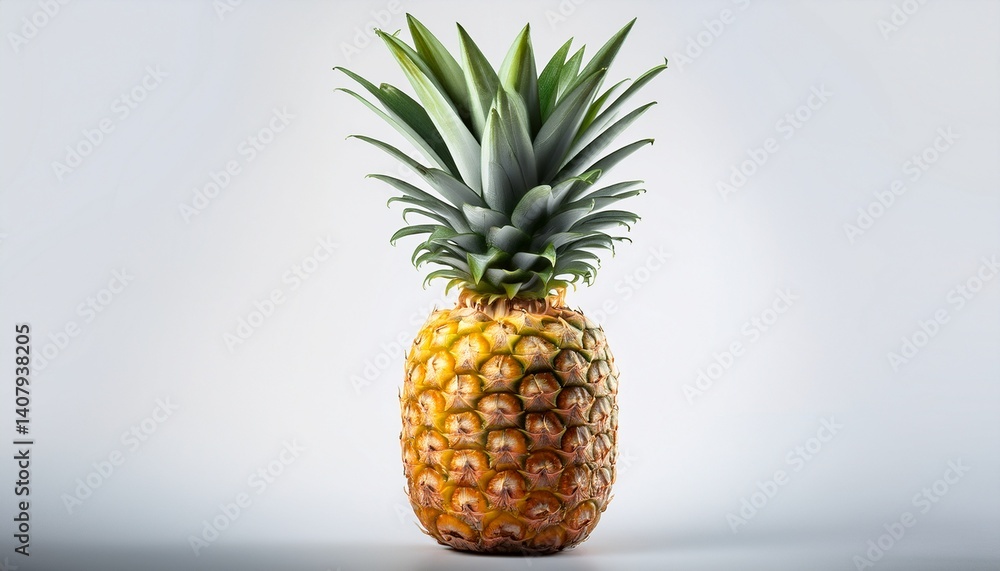 a single pineapple isolated a single pineapple isolated