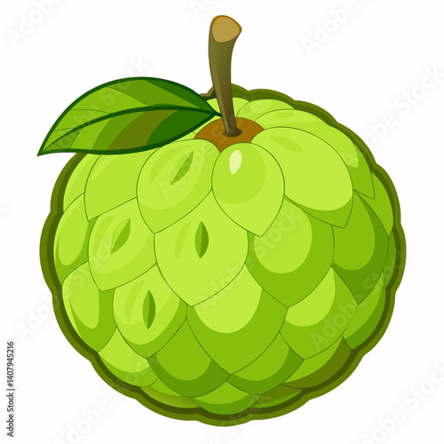 custard apple vector icon