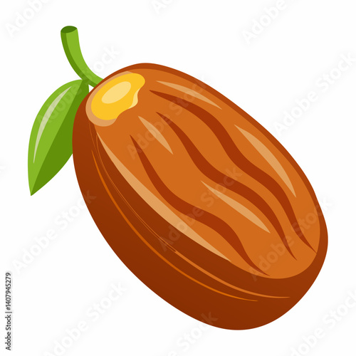 vector illustration of a date fruit